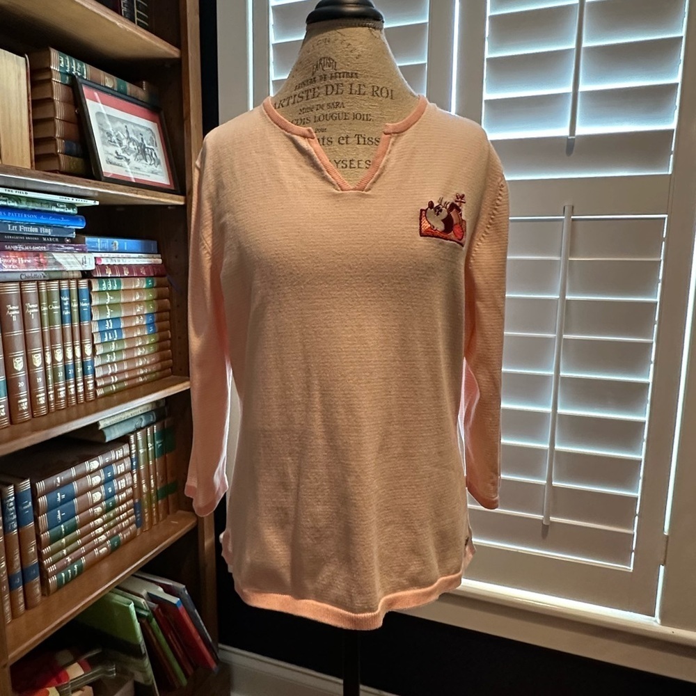 Disney Pink and White Striped Tee